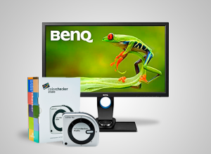 Monitor BenQ SW2700PT com Calibrador de Monitores Calibrite ColorChecker Display Studio + 2 Horas de Suporte