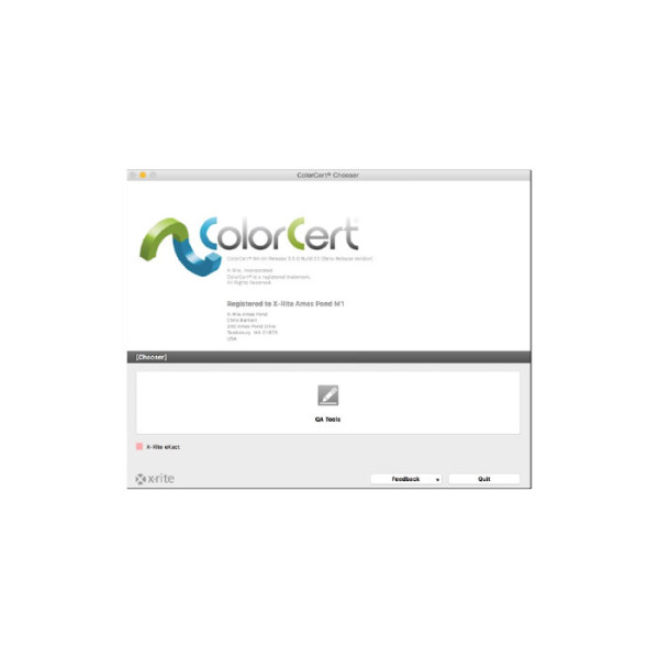 Software X-Rite ColorCert QA 